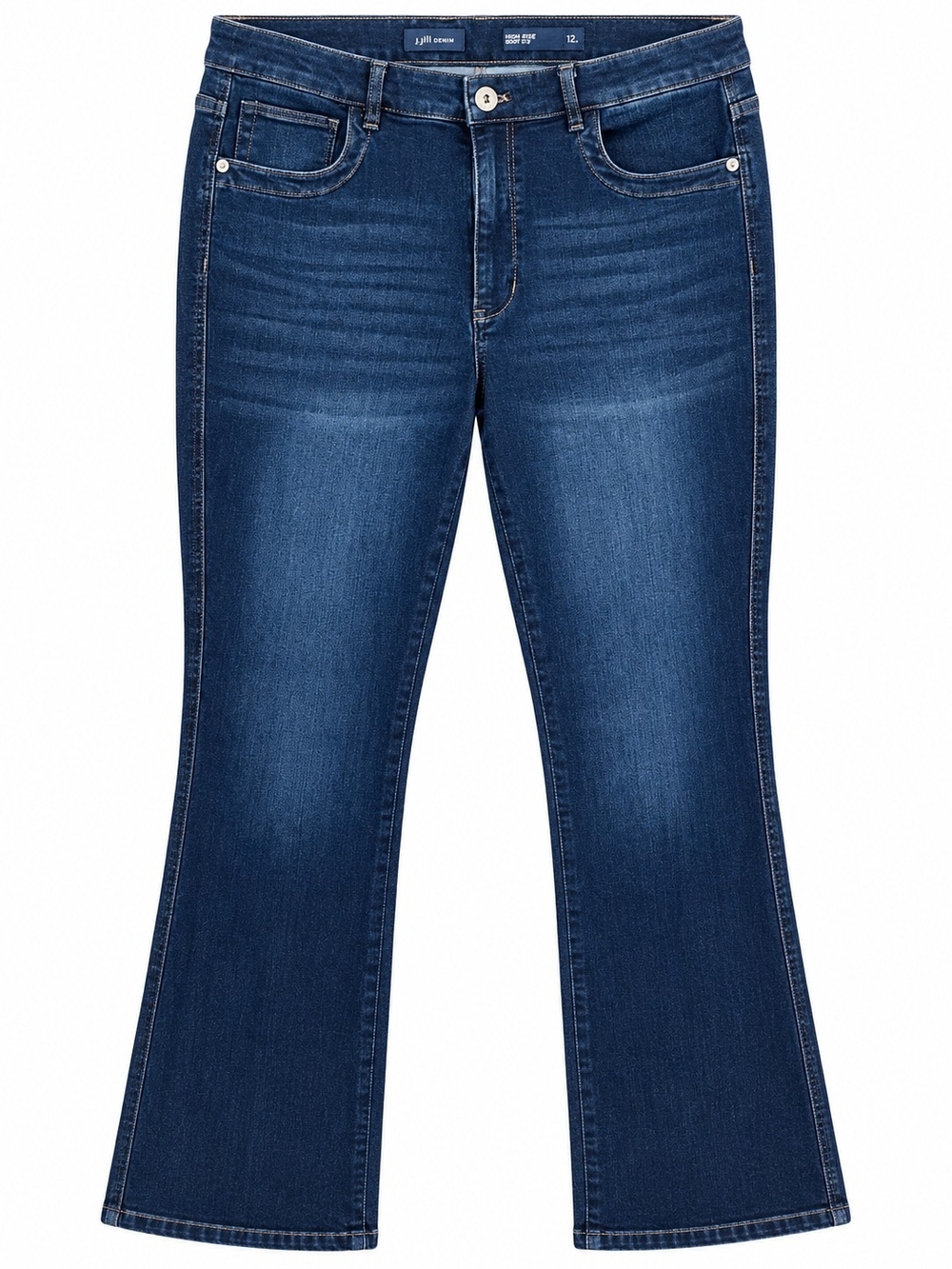 J Jill Women's High Rise Dark Blue Bootcut Jeans
